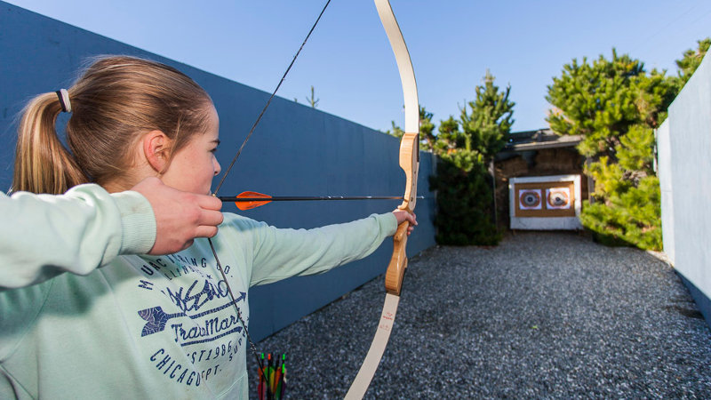 Hit them with your best shot!  Take up the ultimate challenge and settle who’s the king of your group by testing your skill and accuracy with the shotgun, rifle, bow and golf club.