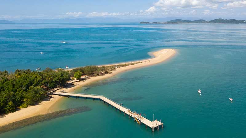 Visit the tropical paradise that is Dunk Island with a water taxi ride from Mission Beach.