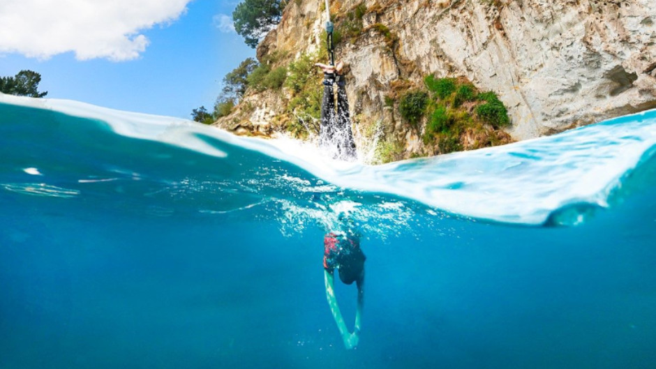 Toes over the edge, you’re about to leap from New Zealand’s only cliff-top Bungy. The cantilever platform positions you high out and over the crystal clear waters of the Waikato River.