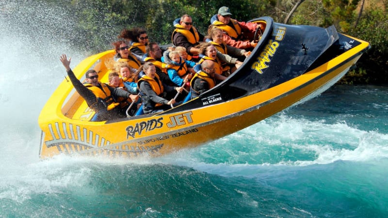 Embark on the ultimate, premier whitewater jet boating experience with Rapids Jet, as we navigate the powerful rapids of the Waikato river...