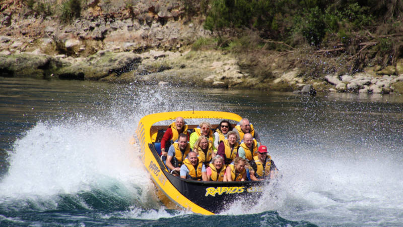Embark on the ultimate, premier whitewater jet boating experience with Rapids Jet, as we navigate the powerful rapids of the Waikato river...