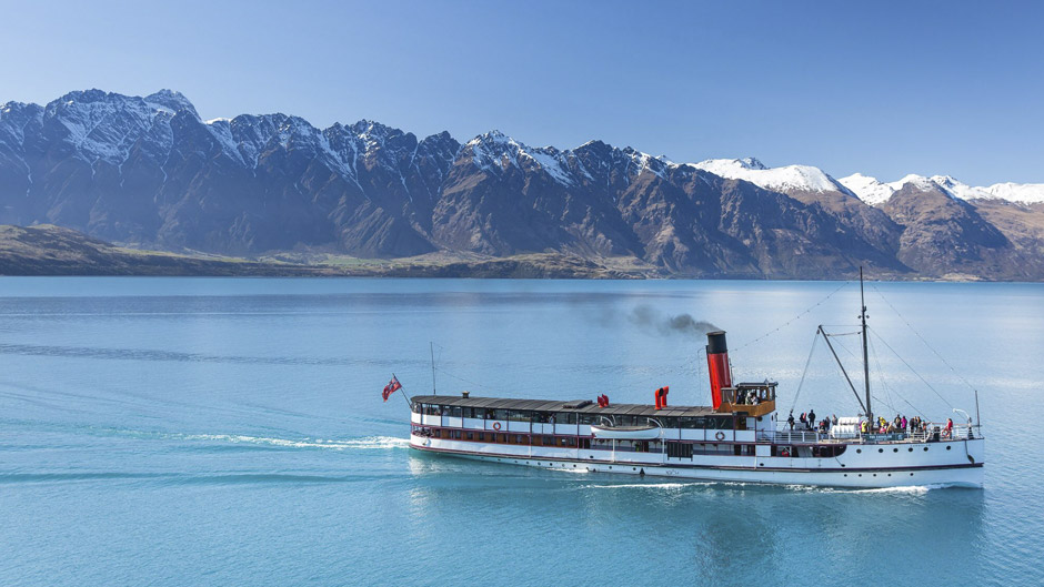 Explore Queenstown's beautiful Lake Wakatipu on board a vintage steamship and enjoy a delicious gourmet BBQ lunch at Walter Peak High Country Farm.