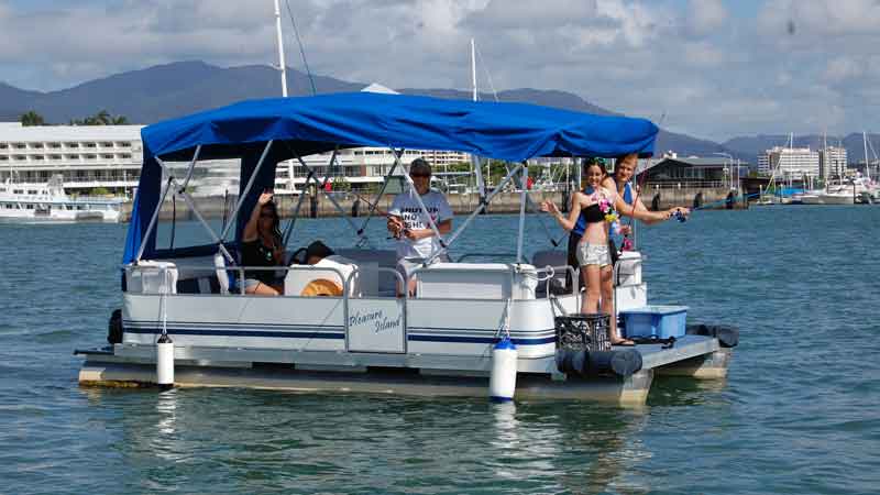 Pontoon Boat Hire - Full Day for up to 8 people - Cairns 