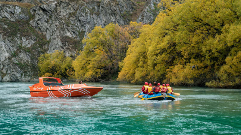 <span style="display:none">Rafting</span>Tick off two epic kiwi bucket list options at once with the RealNZ Jet Boat & Kawarau River Rafting experience...