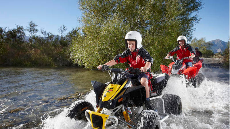 Get double the action at Hamner Springs with our epic Jet Boat and Quad Bike Combo! 