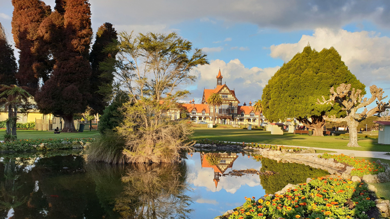 Clue Zealand Rotorua Government Gardens escape challenge problem solving