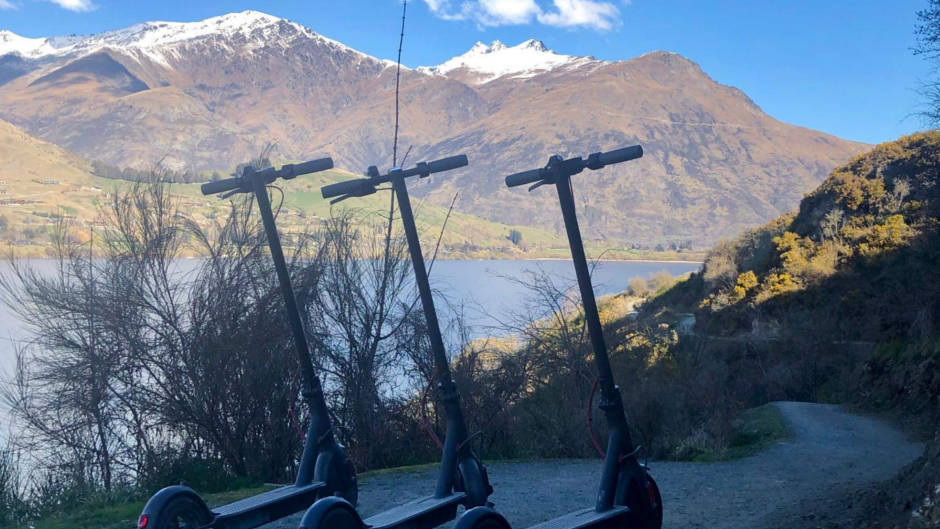 Explore the Stunning beauty of Queenstown at your own pace with our Brand NEW Electric Scooters, including door to door drop off and pickup service!