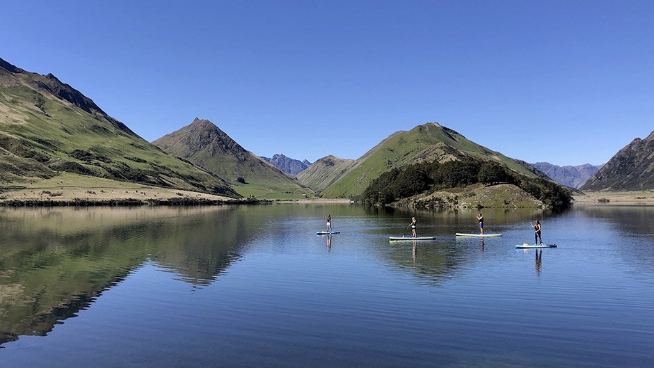 Experience the magic of Queenstown's backcountry and cruise the gorgeous calm lake waters of Moke Lake by Kayak or SUP!