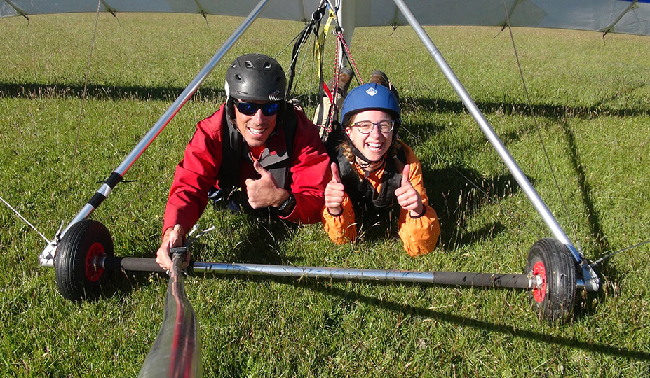 Learn more about hang gliding and get to fly the glider yourself!