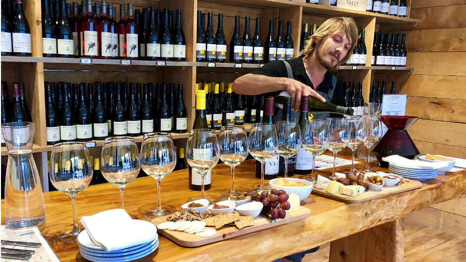 Enjoy an afternoon of wine tasting with up to 11 wine lovers, exclusively for adults only as you visit three wineries including a behind the scenes winery tour and a visit to New Zealand's largest wine cave in the stunning Gibbston Valley.