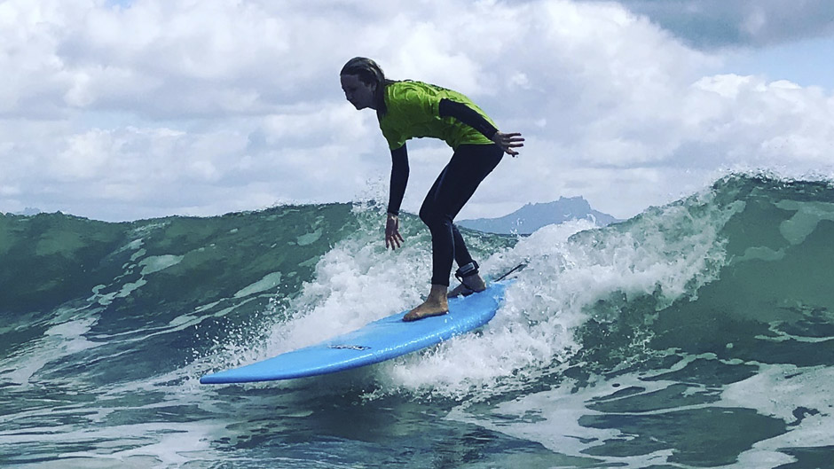 Learn how to surf with a 2 hour group surfing lesson in the Northland paradise that is Waipu Cove!