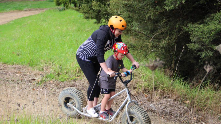 Prepare to have a blast as you go off-road and hit the trails at New Zealand's only Monster Scooter Adventure Park!