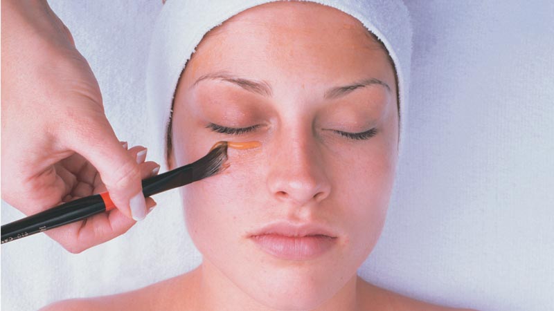 For a more intensive facial you are given a triple cleanse, a light TCA peel, followed with active Vitamin A & C gels.