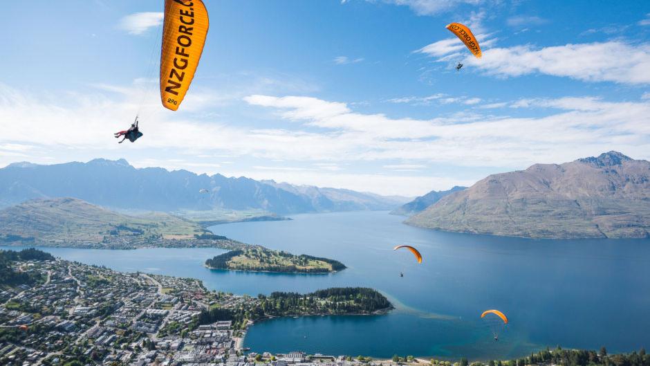Lap up the scenic goodness of Queenstown from up above on an unforgettable Tandem Paragliding flight with G Force Paragliding!