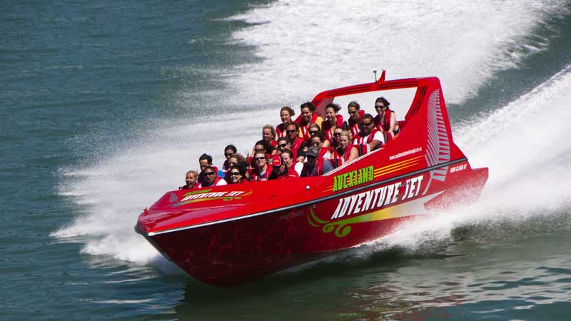 Experience the raw speed and pure thrill of high-powered Jet boating on Auckland's scenic Waitemata harbour...