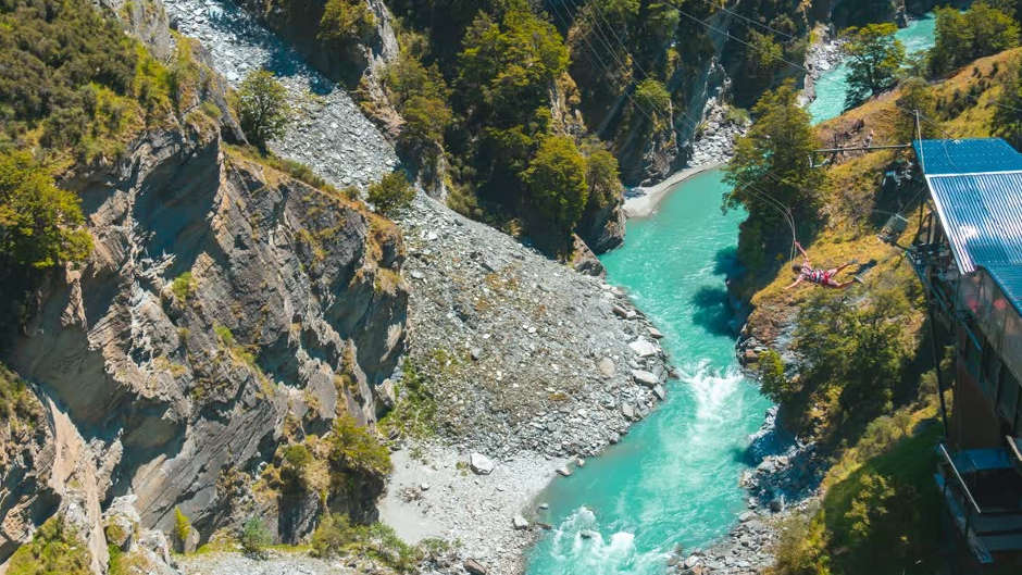 Experience an adrenaline rush like no other as you take on the world's highest cliff jump on the Shotover Canyon Swing!
