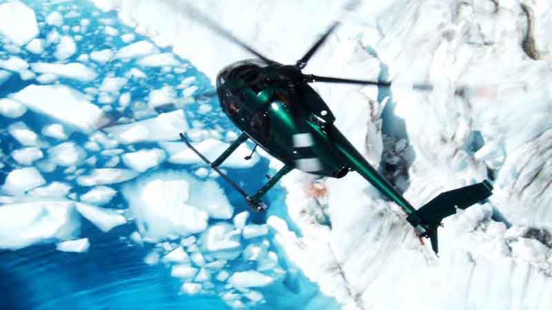 The ten minute Fox Glacier Helicopter flight, is an introductory flight, that allows magnificent views of the vast unfolding Fox Glacier.