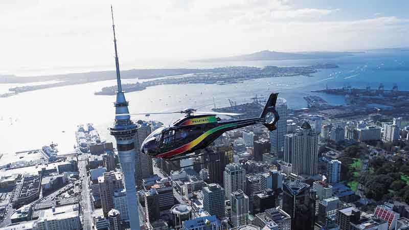 Join Heletranz for a spectacular helicopter flight to take in many of Auckland city's scenic highlights.