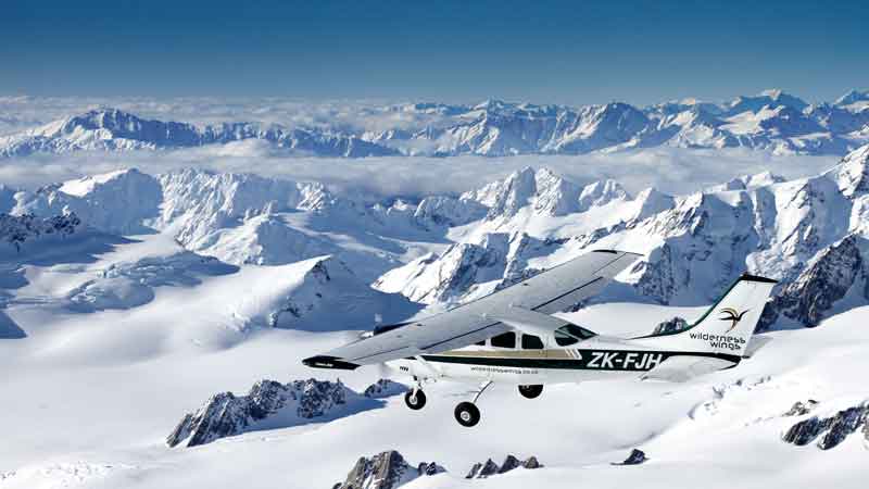 Experience the best, a spectacular Mt Cook and Glaciers scenic flight.