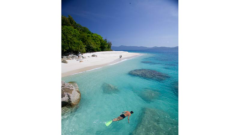 Perfect for family fun and snorkeling, Fitzroy Island is beautiful, uncrowded and unspoilt