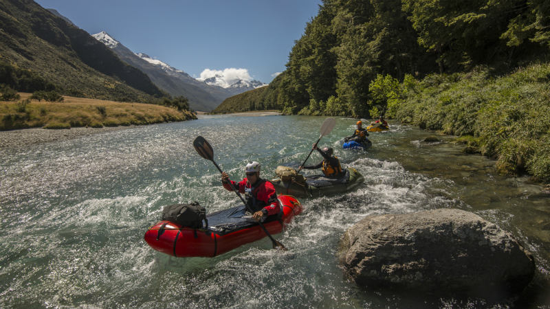 These amazing little boats allow you to hike deep into the wilderness, then take your adventure downstream. A day trip allows you to get acquainted with the innovation of the packraft, while utilising the raft to its full potential amongst stunning New Zealand nature backdrops.